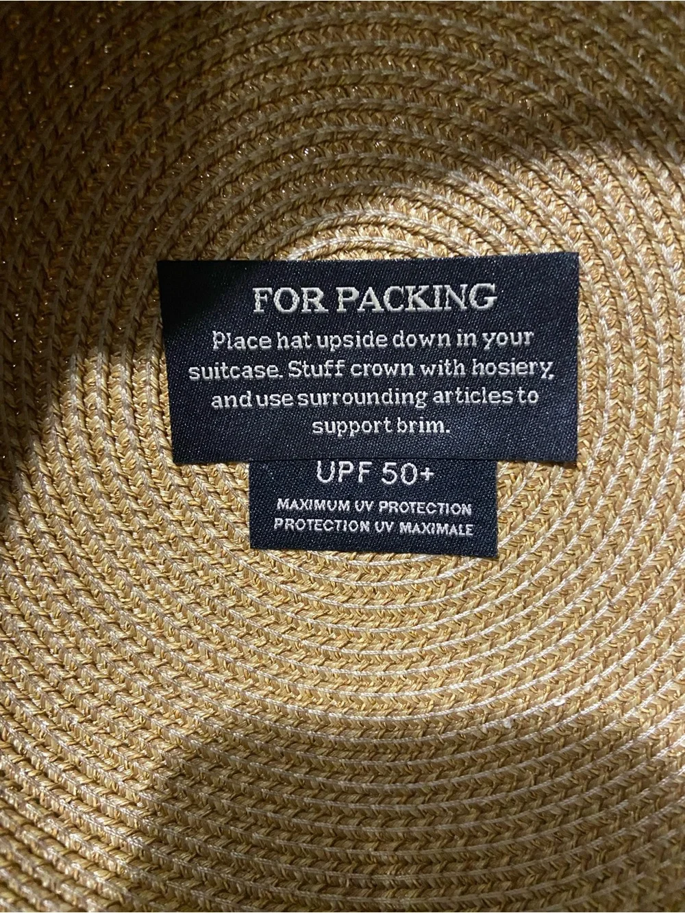 Eric Javits Squishee Cap Sun Visor Natural Black OS Adjustable - Picture 9 of 11